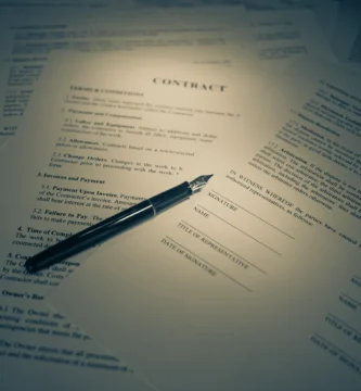Mano firmando un documento legal de reclamación