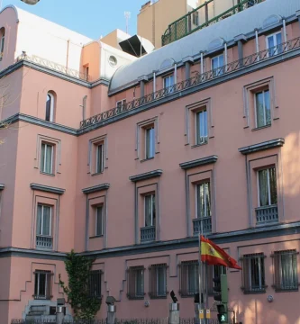 Calle de Miguel Angel de Madrid, donde Hiscox tiene su oficina en Espana