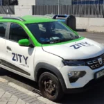 Coche de alquiler compartido Zity en la calle Torrelaguna de Madrid