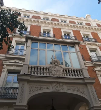 Fachada norte de la Fundación Mapfre, en Madrid