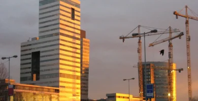 Distrito financiero de Zuidas, en Ámsterdam, ciudad donde tiene su sede NN Group, propietario de la marca Nationale-Nederlanden