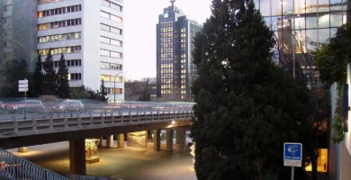Edificio de Mutua Madrileña en el Paseo de la Castellana de Madrid